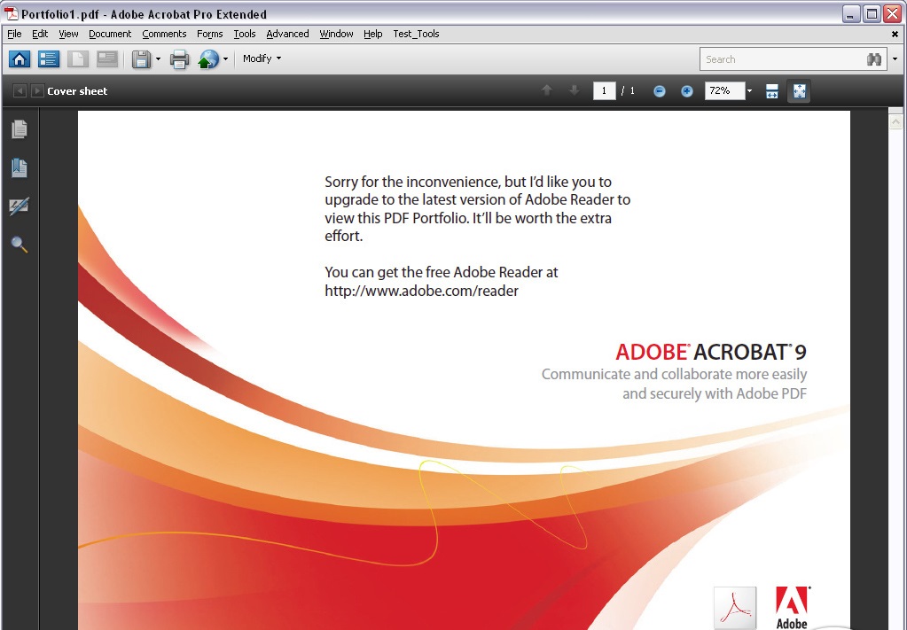 upgrade to the latest version of adobe reader