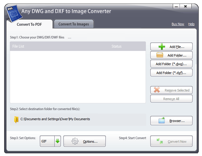 convert dxf to dwg