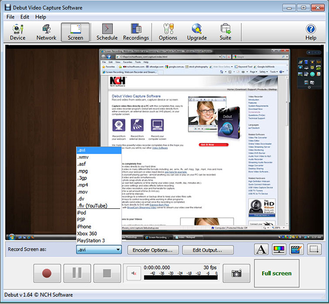 webcam recorder debut video capture software