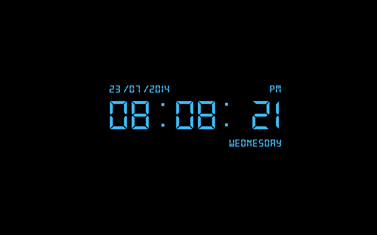 digital clock wallpaper for mobile free download