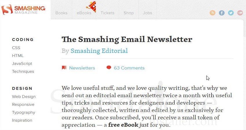 The Smashing Newsletter