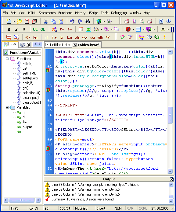 1st javascript editor lite 2.0