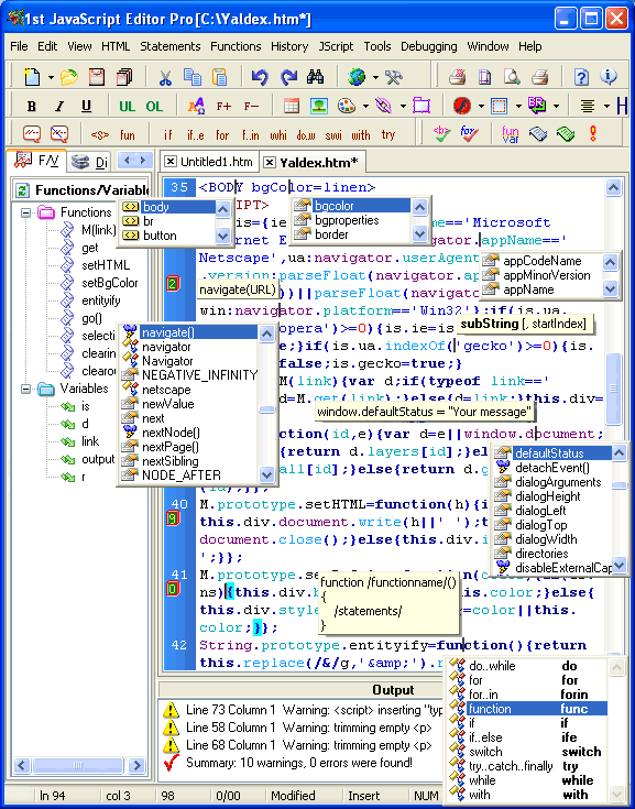 1st JavaScript Editor Pro 2.0 1st javascript editor pro 2.0