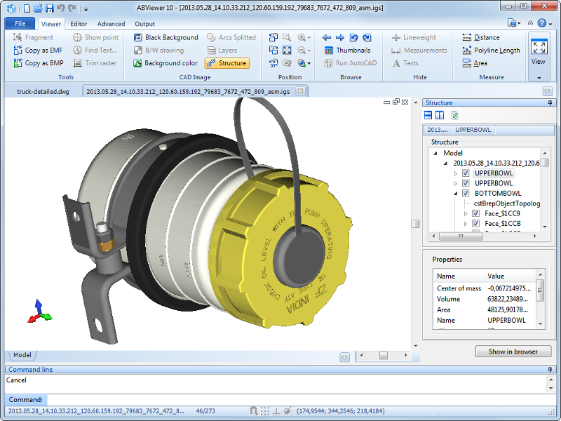 Download 2D/3D cad: dwg, dxf, plt, cgm, svg, pdf ...