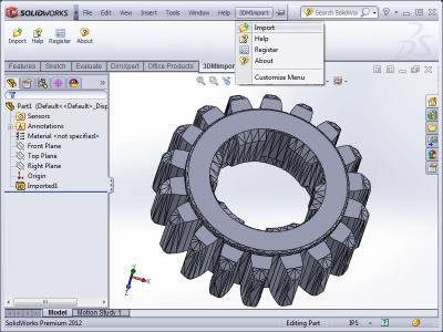 Download 3DM Import for SolidWorks