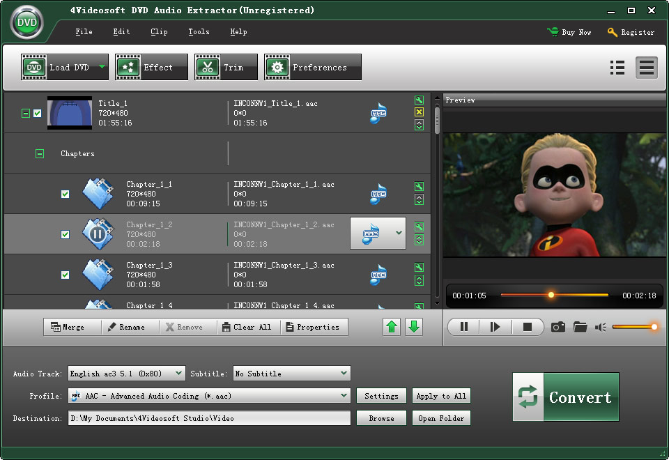 dvd audio extractor 7.1.0