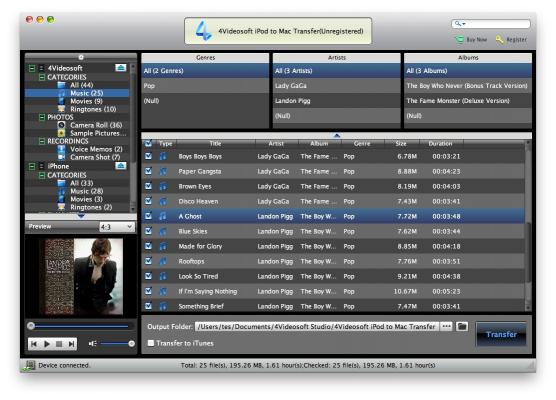 Download 4Videosoft iPod to Mac Transfer