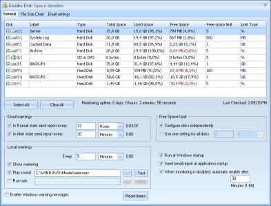 Download Abaiko Disk Space Monitor