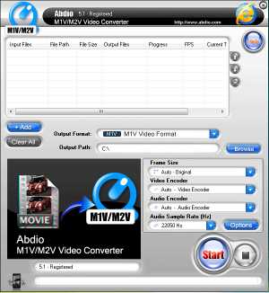 Abdio M1V M2V Video Converter