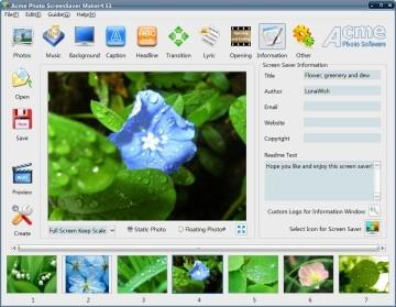 Download Acme Photo ScreenSaver Maker
