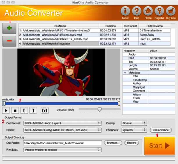 AimOne Audio Converter for Mac