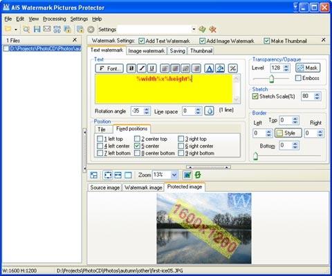 Download AiS Watermark Pictures Protector