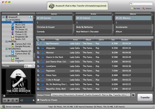 Aiseesoft iPod to Mac Transfer Ultimate