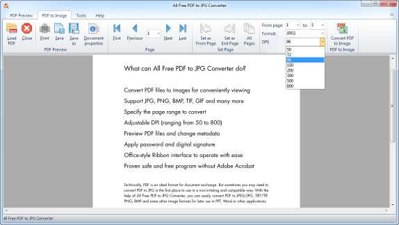 All Free PDF to JPG Converter