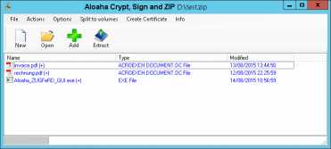 Download Aloaha Crypt, Sign and ZIP