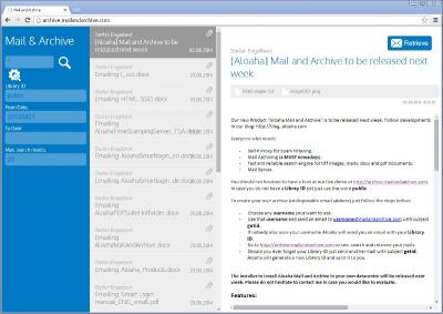 Download Aloaha MailAndArchive