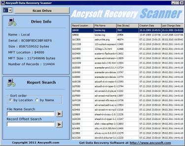 Download Ancysoft Data Recovery Scanner
