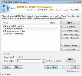 Download Any DWG to DWF Converter