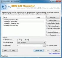 Download Any DWG to DXF Converter 2009.1