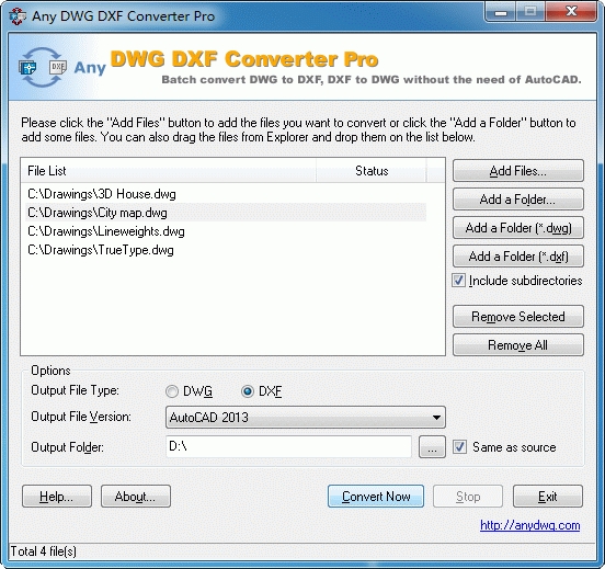 dxf file converter