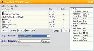 Download ApecSoft AVI 3GP Joiner