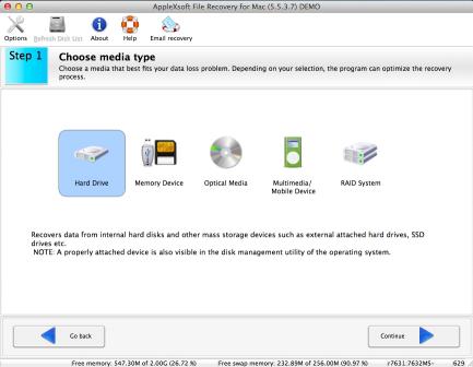 Download AppleXsoft File Recovery for Mac