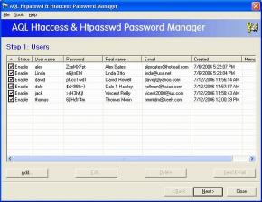 Download AQL htpasswd & htaccess Password Manager