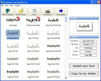 Download Armenian Font Installer Pro