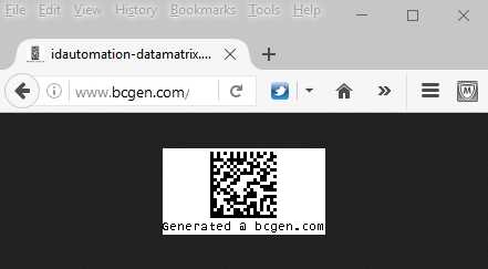ASPX DataMatrix Barcode Generator Script
