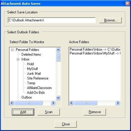 Download Attachment Auto Saver for Outlook