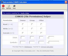 Download Audio Video CHMod Calculator