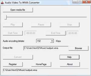 Download Audio Video To WMA Converter