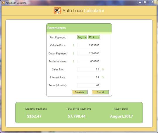 california auto loan calculator with tax