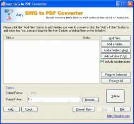 Download AutoCAD to PDF Converter (CAD to PDF)