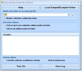 Download Automatically Unzip Files Software