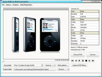 Download avex DVD to iPod Converter for newavsoft