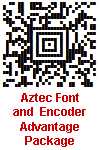 Aztec Font and Encoder Suite
