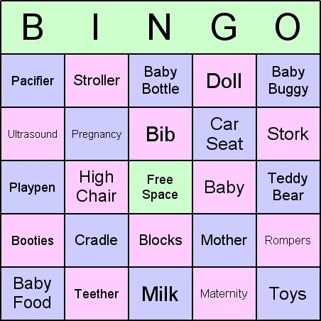 Download Baby Shower Bingo