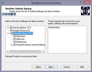 Download BackRex Outlook Backup