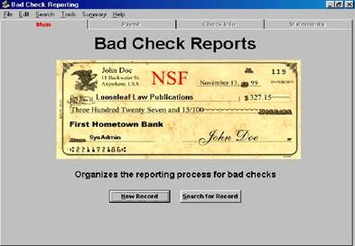 Download Bad Check Recovery Program