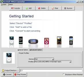 Download BestSoft Free MPEG4 Converter
