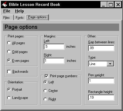 Download Bible Lesson Record Book