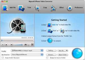 Bigasoft iPhone Video Converter for Mac