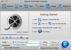 Bigasoft Total Video Converter for Mac by Bigasoft