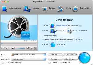 Bigasoft WebM Converter for Mac