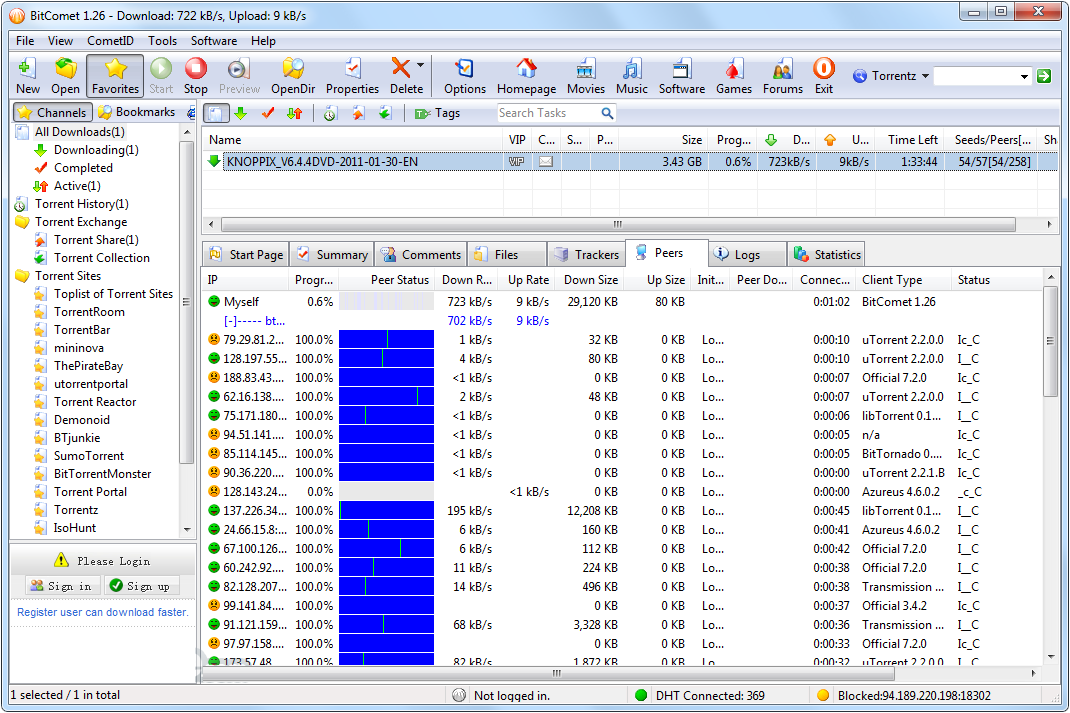 bitcomet not downloading