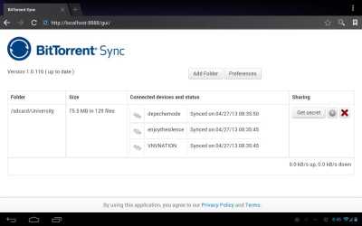 Download BitTorrent sync