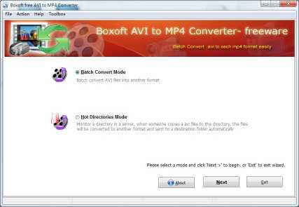 Boxoft AVI to MP4 Converter (freeware)