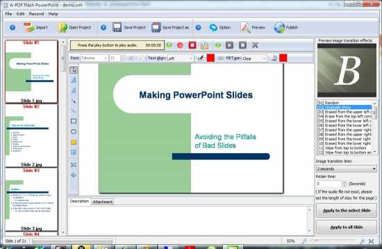Boxoft PowerPoint to Flash