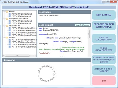Download Bytescout PDF To HTML SDK